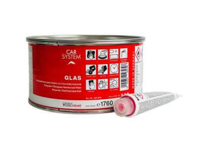 Стекловолоконная шпатлевка Glas 1.8кг для кузовного ремонта